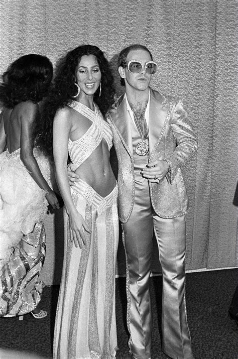 Cher And Elton John 1975 Студия 54 Иконы стиля