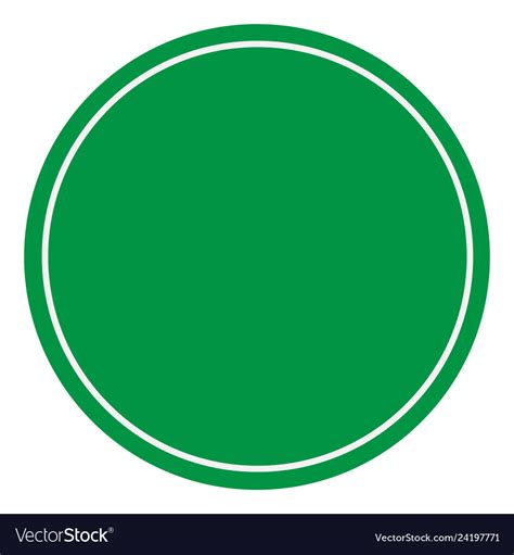 blank green sign empty green symbol  white vector image