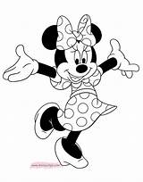 Minnie Mouse Coloring Pages Printable Colorir Disney Disneyclips Colouring Kids Sheets Mickey Book Birthday Minie Gif Drawing Choose Board Baby sketch template