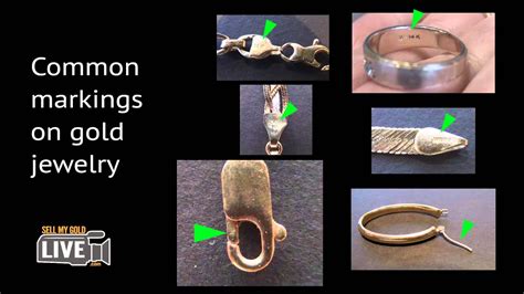 identifying markings  gold jewelry youtube