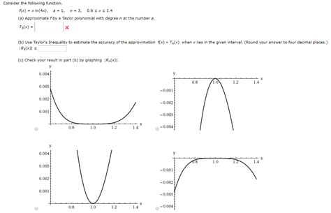 solved consider the following function f x x ln 4x a