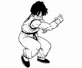 Yamcha Coloring Pages Random sketch template