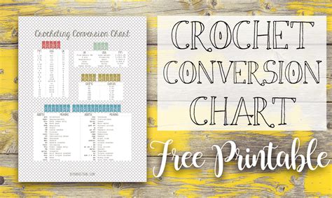 crochet conversion chart free printable tastefully eclectic