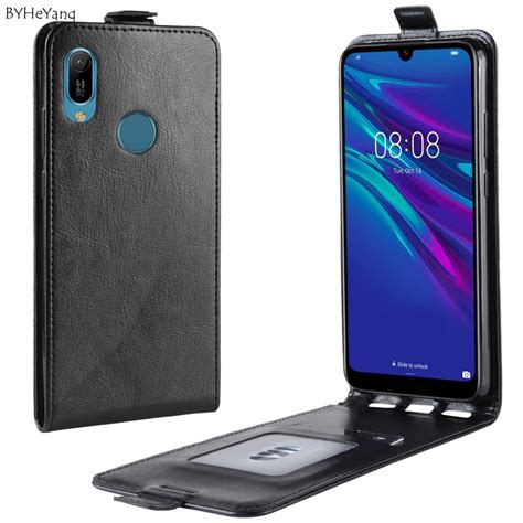 For Huawei Y6 Prime 2019 Case Cover 6 09 Pu Leather Back