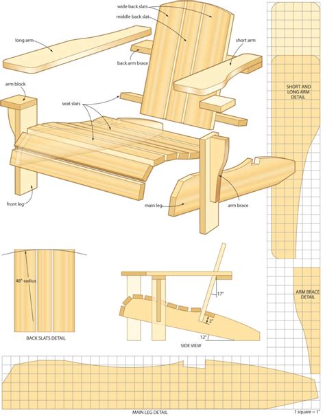 diy adirondack chair plans   deck porch