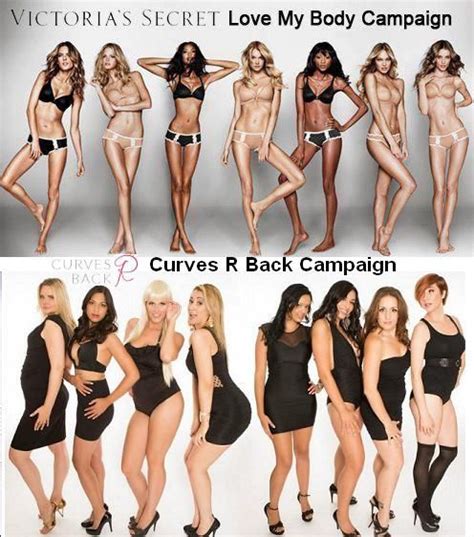 Victoria Secret Vs Curves R Back Models Healthy Vs