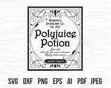 Potion Polyjuice sketch template