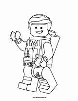 Lego Coloring Emmet Printable Print sketch template