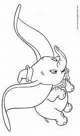 Dumbo Coloring Disney Pages Printable Para Colorear Dibujos Color Sheets Flying Sheet Colouring Kids Drawings Book Cartoon Plate Elephant Over sketch template
