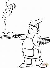 Crepes Coloriage Pfannkuchen Tortillas Fette Dicke Pancake Sauter Ausmalbild Ausmalbilder Tortilla sketch template