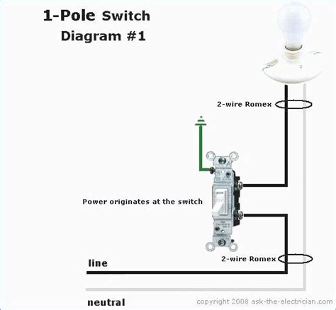 single light switch wiring diagram topro