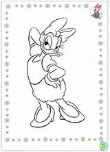 Dinokids Daisy Duck Coloring Close sketch template