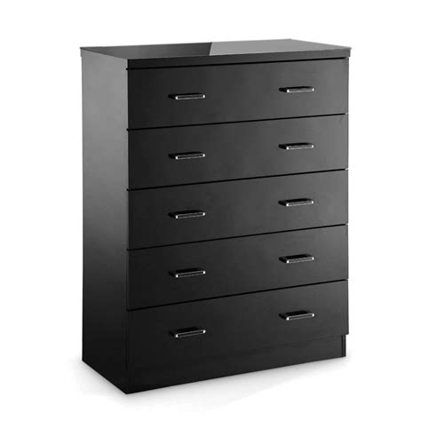 novello black chest  drawers modern  contemporary
