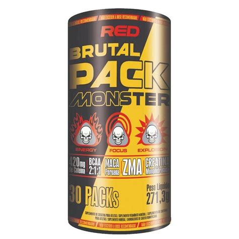 Brutal Pack Monster 30 Packs Red Series Natural Netshoes