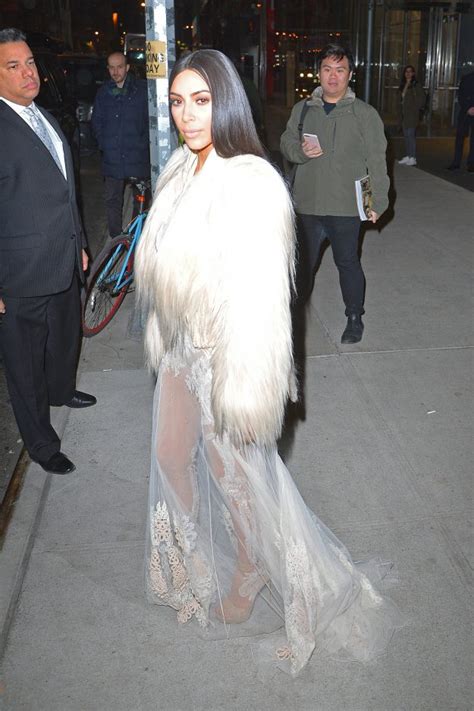 Kim Kardashian Goes Naked Under Sheer Dress As She Rocks Bizarre Hairy