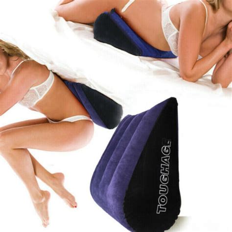 Adult Couple Sex Pillow Wedge Triangle Position Aid Cushion Inflatable