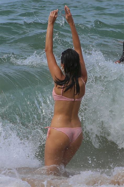 nina dobrev bikini candids at a beach in maui hot