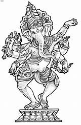 Ganesh Kleurplaten Ganesha Topkleurplaat Tekeningen Indusladies Bezoeken Bord Volwassenen sketch template