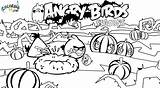 Angry Coloring Bird Pages Birds Season Printables Preschool Halloween sketch template