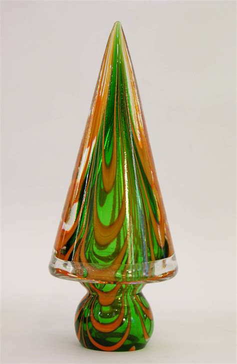 Vintage Italian Murano Glass Christmas Tree Sculptures By Formia At 1stdibs