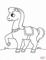Pferde Dibujos Pferd Wiese Ponis Ausdrucken Ausmalbild Ponies Malvorlagen Supercoloring Niedliche Springen Poni Horses Justcoloringbook sketch template