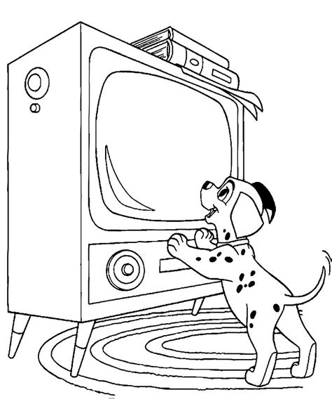 tv coloring pages    print