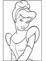 Cinderella Coloring Pages Princess Color Disney sketch template