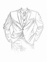 Tuxedo Drawing Sketch Getdrawings Man sketch template