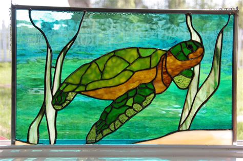 sea turtle stained glass      pattern pinning