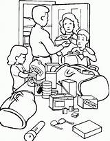 Coloring Family Pages Library Clipart sketch template