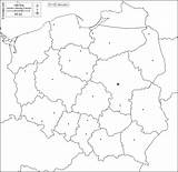 Map Polonia Regiones Ciudades Mapa Mudo Pologne Fronteras sketch template