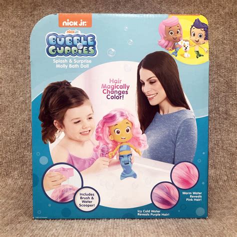 New Nick Jr Bubble Guppies Splash And Surprise Molly Bath Doll