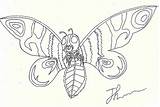 Mothra Coloring Pages Deviantart Godzilla Sketch Drew Challenge Part Fs70 Fc08 Think Let Check Know Template sketch template