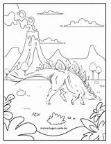 Stegosaurus Dinosaurier Malvorlage Ausmalbilder sketch template