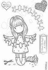 Gorjuss Stamp A6 Copic Extraordinaire Clare Curd sketch template