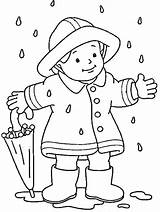Coloring Pages Rainy Season Kids Raining Winter Drawing Scribblefun sketch template