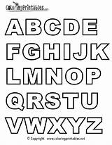 Letters Capital Alphabet Coloring Printable Pages English Printables Thank Please sketch template