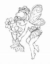 Fairy Coloring Pages Kids Printable Fairies Print sketch template