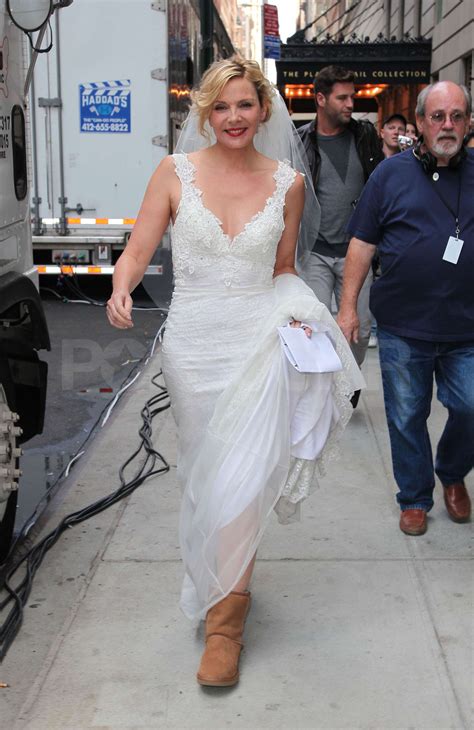Photos Of Sarah Jessica Parker And Kim Cattrall In A Wedding Dress On