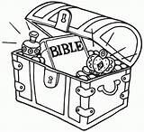 Treasure Bible Coloring Chest Heaven Hidden Pages Treasures Drawing Open Box Colouring Crafts Kids School Sunday Pirate Story Line Google sketch template