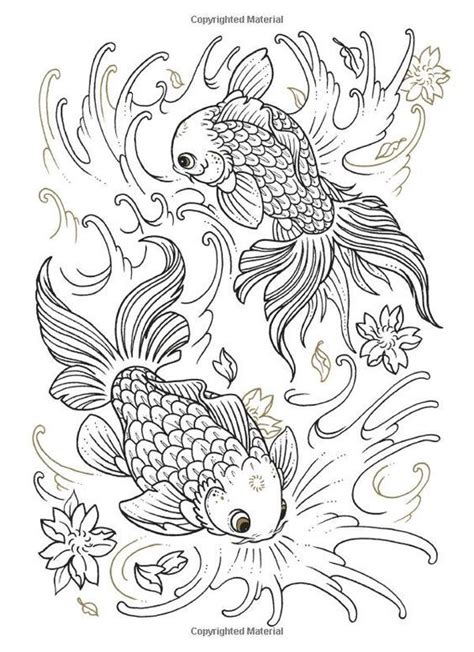 coloring koi  coloring books  pinterest fish coloring page