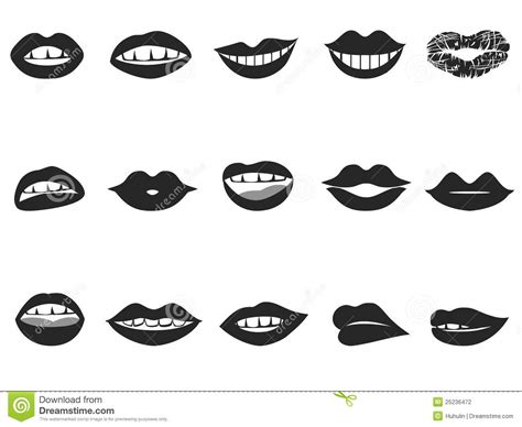 lips icon stock vector illustration of female kiss 25236472
