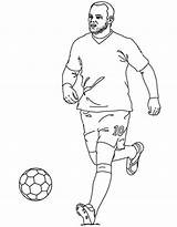 Colorare Rooney Inter Calciatori Famosi Disegnidacolorareonline sketch template