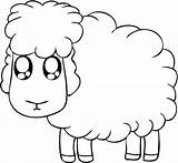 Sheep Coloring Pages Animals Animal Drawing Cartoon Drawings Draw Easy Lamb Kids Cute Color Printable Simple Sitting Clipart Cut Step sketch template