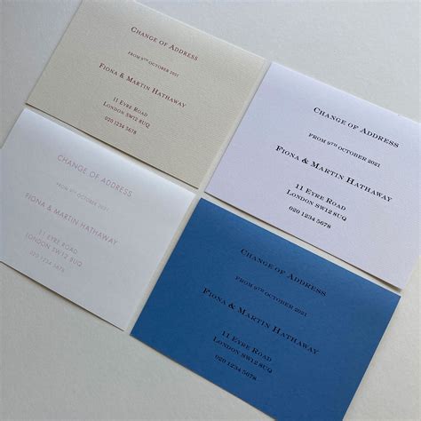 change  address cards personal stationery gee brothers