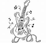 Guitar Coloring Electric Music Gif Pages Print Guitare Printable Coloringcrew Color Musical Kids sketch template