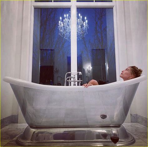 justin bieber shares photos he took of hailey in the bathtub photo