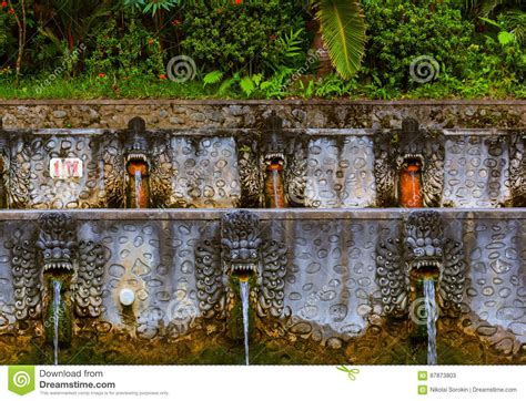 hot spring air panas banjar bali island indonesia stock