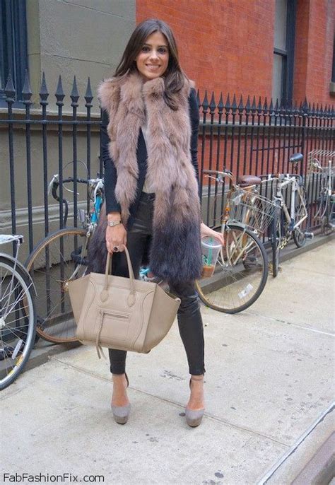 style guide   wear faux fur vest fab fashion fix