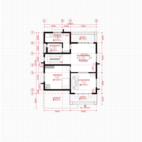villa floor plan  dimensions